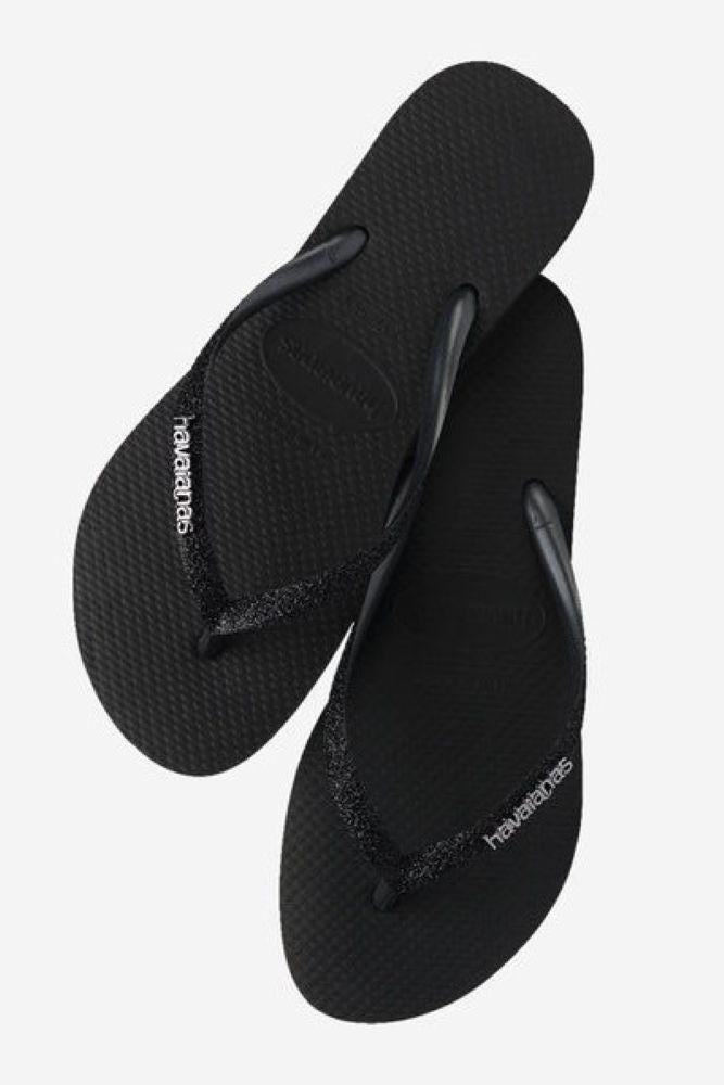 SLIMGLITTER BLACK HAVAIANAS